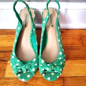 Women's Wedge Polka Dot Heels!
